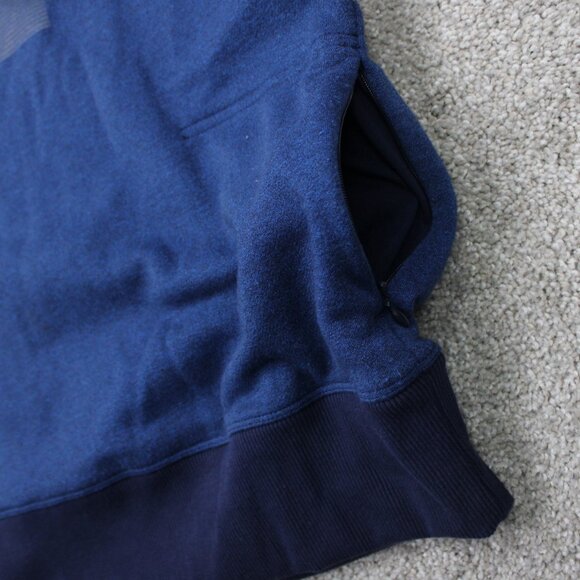 Under Armour Hoodie Womens Large Blue UA Threadborne Fleece Hooded Sweatshirt - Picture 7 of 13